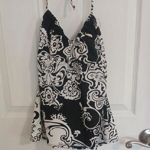 24th & Ocean Monochrome Floral Pattern Dress